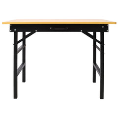 Portable Folding Work Table with Measuring Tape and Angle Finder,Portable Folding Workbench,Workshop Tool Bench,With Handle