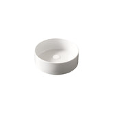 MUNIN 16'' Bathroom Sink, Round Vessel Ceramic Basin without Faucet, NO Cabinet, White