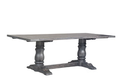 Leventis Weathered Gray Finish Dining Table