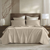 4 Pieces Queen Sateen Sheet Set,Linen