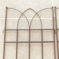 4 Pack Metal Garden Trellis 71" x 17.7" Rustproof Trellis for Climbing Plants Outdoor Flower Support Brown