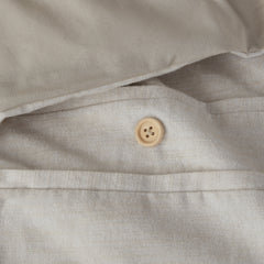 3 Piece Organic Cotton Oversized Duvet Cover Set Natural King/Cal King