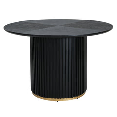 47.25" Round Pedestal Dining Table-N771P194860H_N771P194876J (Black)