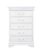 CHARLSTON WHITE CHEST WITH LED