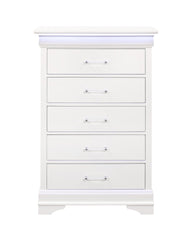 CHARLSTON WHITE CHEST WITH LED