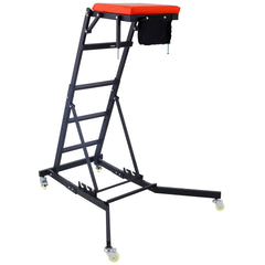 Top Automotive Creeper, Engine Creeper 42.5"-66", 330 LBS Capacity High Top Creeper, 4 Swivel Caster Wheels, Padded Deck, Foldable Creeper for Home Garage, Workshop Repair Maintenance