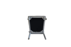 House Marchese Two Tone Gray Fabric&Pearl Gray Finish Side Chair(Set of 2)