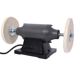 8-Inch Electric Polisher Bench Buffer Grinder - Includes 4PCs 80Ply Thic Buffing Wheels Ideal Benchtop Buffing Machine for Polishing Metal, Jewelry, Knives, Wood, Jade, and Plastic. CSA Certificated