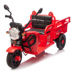12V Kids Electric 3-Wheel Cargo Truck,2WD,Anti-Slip Wheels,Long Battery Life,Large Storage Space,Extra Wide Seat with LED Lights & Music,Stable Electric Trike for Toddlers,Recommended age: 3-6
