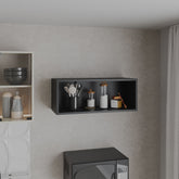 Wall Cabinet 12" H, 1 Spacious Shelf, Black