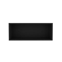 Wall Cabinet 12" H, 1 Spacious Shelf, Black