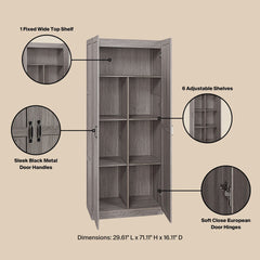 Bookcase in Gray