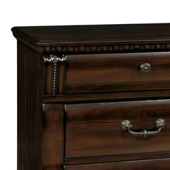 Cherry Finish 1pc Nightstand Felt Lined Top Drawer Ball Bearing Glide Transitional Bedroom Furniture