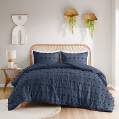 King/Cal King Clip Jacquard Comforter Set