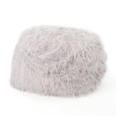 Mahin 5 Foot Rounded Faux Fur Bean Bag, Lavender