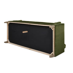 Knox 84" Modern Farmhouse Sofa, Olive Green Performance Velvet