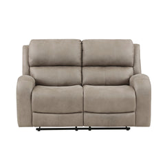 Luxurious Style Double Reclining Loveseat 1pc Brown Plush Comfortable Living Room Furniture