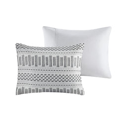 King/Cal King Cotton Jacquard Duvet Cover Mini Set