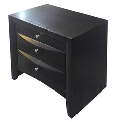 Ireland Black Finish Nightstand
