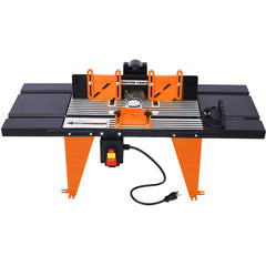 Electric Benchtop Router Table Wood Working Tool,black,orange color