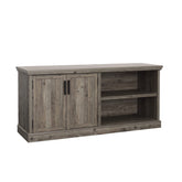 Credenza with Adjustable Shelves, Brown finish
