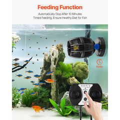 Aquarium Wave Maker with Controller 40W DC 24V Powerhead with Magnetic Base
