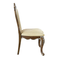 Latisha Antique Oak Finish Side Chair (Armless Chair) (Set of 2)