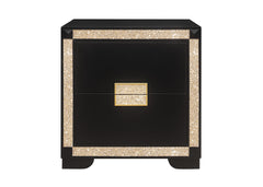 LIVELY BLACK/GOLD NIGHTSTAND