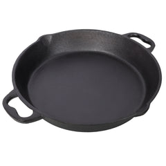 12inch Pre-Seasoned Cast Iron Skillet, Cast Iron Pan,Dual Assist Handles,Use for Grill, Stovetop, Induction, Oven Safe Cookwa