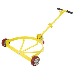 55 Gallon Drum Dolly 1pk - 1200 lb Capacity Oil Barrel Drum Roller Cart - Low Profile Steel Oil Drum Caddy