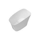 51 Inch Solid Surface Soaking Bathtub - Deep Soak Freestanding Tub