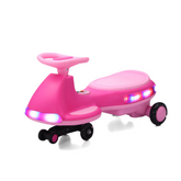 Electric rocking car, fully illuminated, with enlarged flashing and silent wheels, 12V7 battery, dual drive 550 motor, and Bluetooth gliding and electric two-in-one.