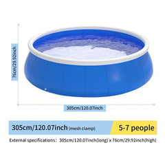 Inflatable swimming pool305*76 butterfly inflatable coil mesh pool
