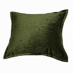 Homey COZY Velvet Throw Pillow – Deep Forest Green with Luxe Shine & Rich Texture Set of 2