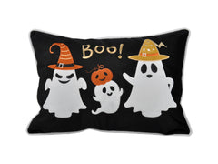 Halloween Boo Ghost Velvet Throw Pillow Set of 2