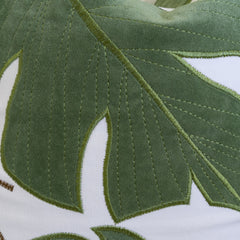 Autumn Vibes Leaf Accent Pillow