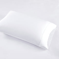 4-Piece King HeiQ Smart Temperature Cotton Blend Sheet Set, White