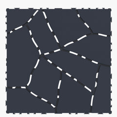 Stone Style 12" Patio Deck Tiles, DIY Module Interlocking Decking Tiles Floor Tile,Easy and Quick Installation Court Tiles for Porch Poolside Balcony Backyard 44pcs DARK GRAY
