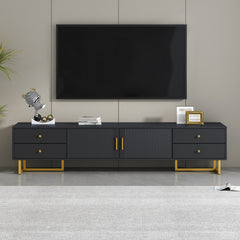 VIBE HAUS TV Stand for 65+ Inch TV, Entertainment Center TV Media Console Table, Modern TV Stand with Storage, TV Console Cabinet Furniture for Living Room(OLD SKU: WF530740AAB)