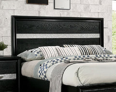 Contemporary Black Color Panel Headboard 1pc King Size Bed w Drawers Beautiful Bedroom Furniture