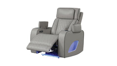 Fortuner Modern Style Upholstery Recliner Chair Made with Wood & Massage Function Included-Gray same as G150109104 (NJ inventory)