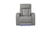 Fortuner Modern Style Upholstery Recliner Chair Made with Wood & Massage Function Included-Gray same as G150109104 (NJ inventory)