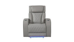 Fortuner Modern Style Upholstery Recliner Chair Made with Wood & Massage Function Included-Gray same as G150109104 (NJ inventory)