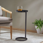 Yancey Round Metal Accent Table