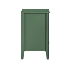 Winston 2-drawer storage Nightstand - Vintage Green