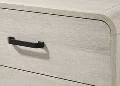 1pc Contemporary White Finish Ample Drawer Space Five Drawers Tall Chest Storage Wooden Furniture Antique White Color