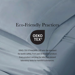 4-Piece King Stretch Jersey Sheet Set,Blue