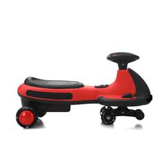 Kids Electric Ride On Car 12V Electric Wiggle Car , LED Lights , Music,Anti-Rollover for Boys and Girls Ages 3+ Indoor/Outdoor