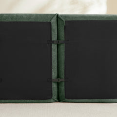 Harrison Armless Sofa Velvet-Green