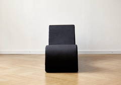 Solace Chaise Lounge Chair Relaxation, Ergonomic Design with Soft Yet Firm High-Density Foam Core, Removable Machine-Washable Cover, Black